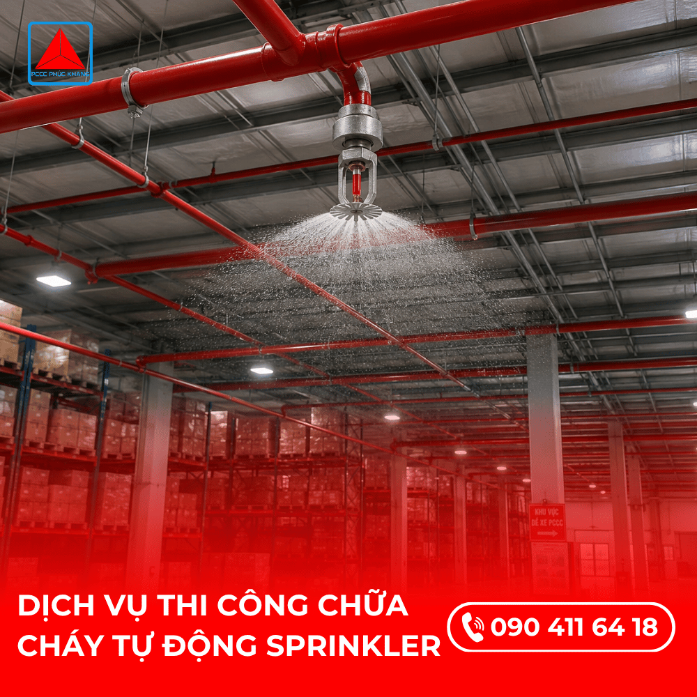 Thi Công Chữa Cháy Tự Động Sprinkler