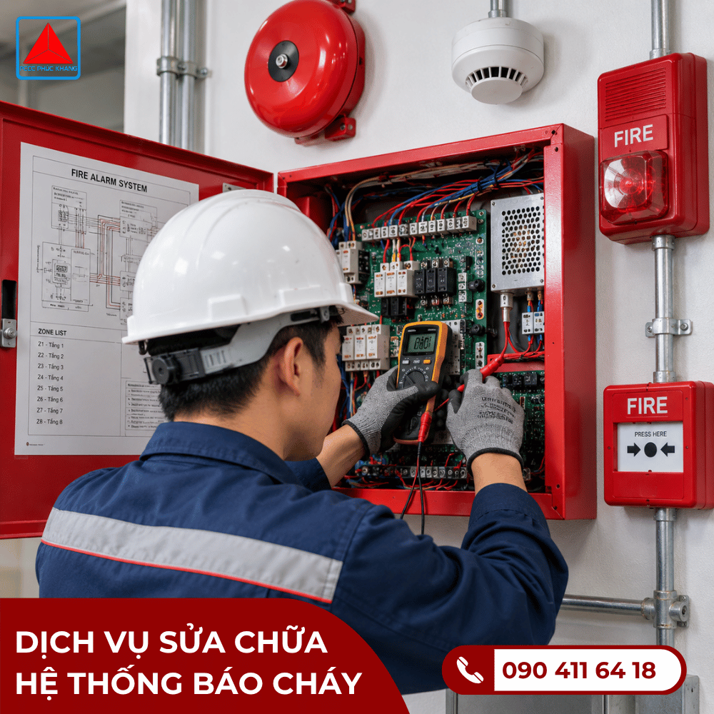 sửa chữa hệ thống báo cháy (1)